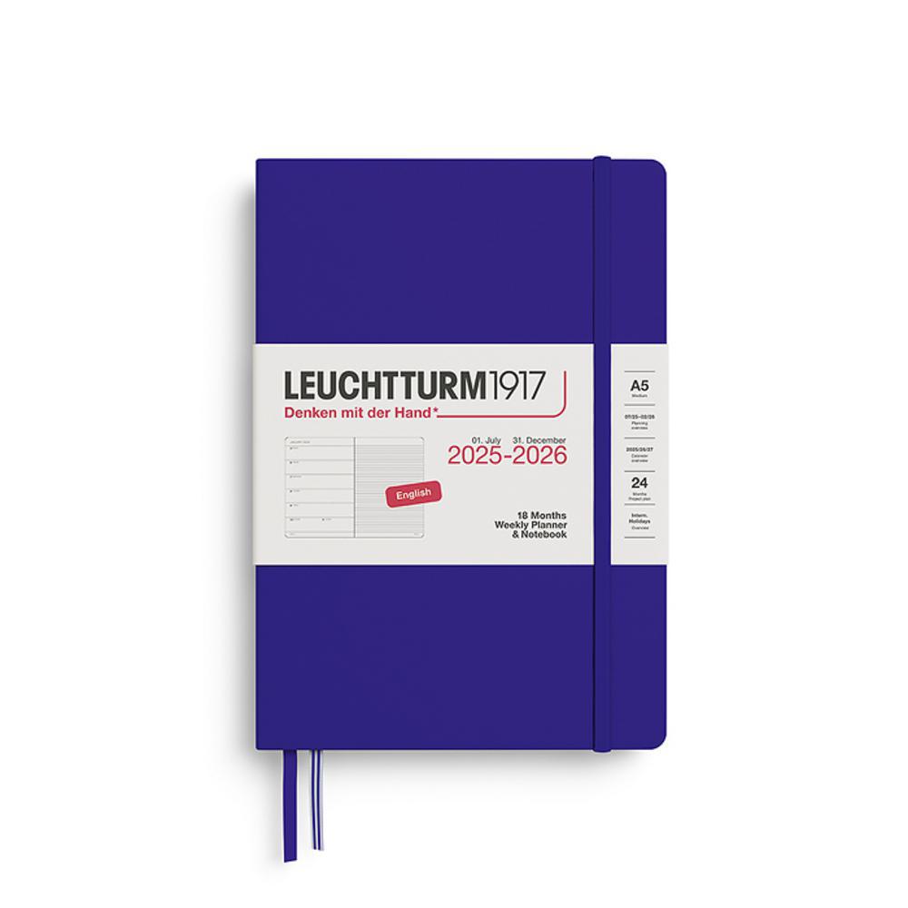 Leuchtturm, Purple, Planners, Art & School, 2026, A5, Medium, 18 Month, Weekly, Notebook, Ink, 948108